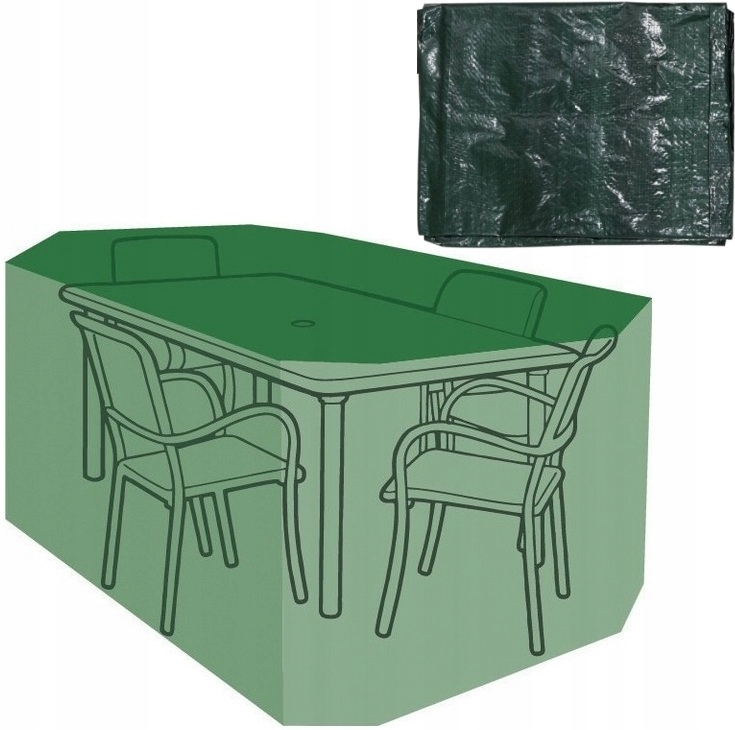 FLO POKROWIEC OGRODOWY PLANDEKA NA MEBLE OGRODOWE 215x173x89cm ZIELONY