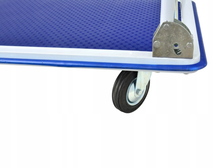 WÓZEK PLATFORMOWY MAGAZYNOWY 300KG SKŁADANA RĄCZKA 910X610MM 4 KOŁA G71105