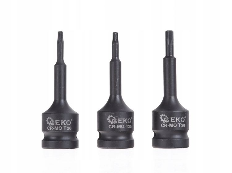 KLUCZE UDAROWE TRZPIENIOWE TORX T20-T70 ZESTAW KLUCZY NASADEK 9el G10526