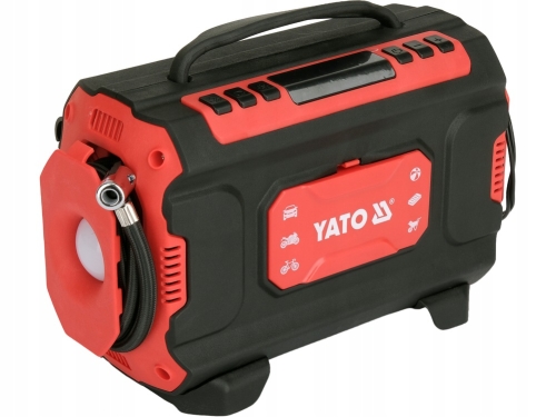 KOMPRESOR SAMOCHODOWY 12V/230V 100 W 150 PSI 22l/min WYŚWIETLACZ LED YATO