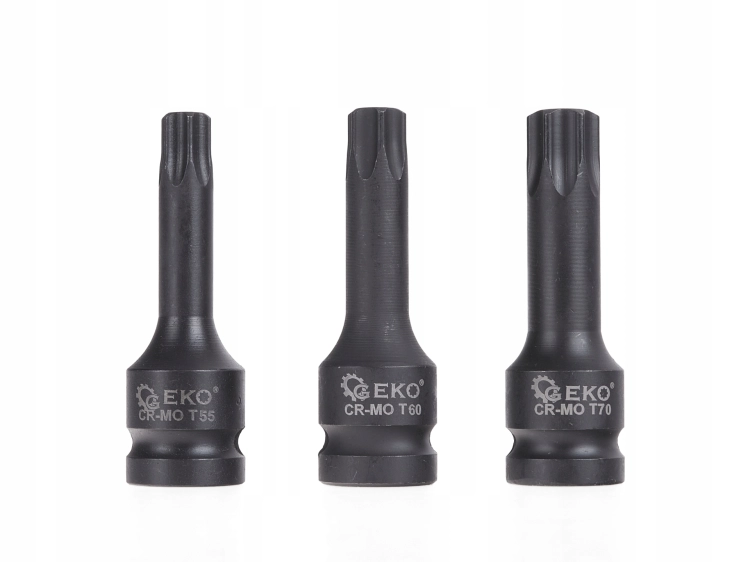 KLUCZE UDAROWE TRZPIENIOWE TORX T20-T70 ZESTAW KLUCZY NASADEK 9el G10526