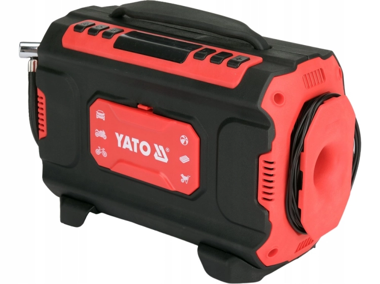 KOMPRESOR SAMOCHODOWY 12V/230V 100 W 150 PSI 22l/min WYŚWIETLACZ LED YATO