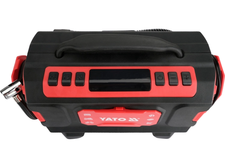 KOMPRESOR SAMOCHODOWY 12V/230V 100 W 150 PSI 22l/min WYŚWIETLACZ LED YATO