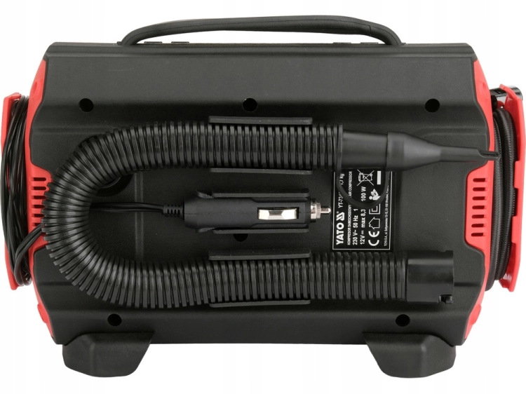 KOMPRESOR SAMOCHODOWY 12V/230V 100 W 150 PSI 22l/min WYŚWIETLACZ LED YATO