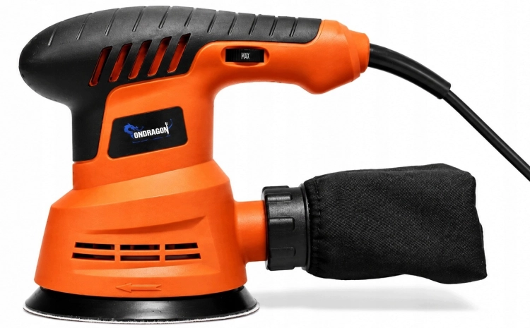 SZLIFIERKA OSCYLACYJNA MIMOŚRODOWA do DREWNA METALU z REGULACJĄ 125mm 1300W