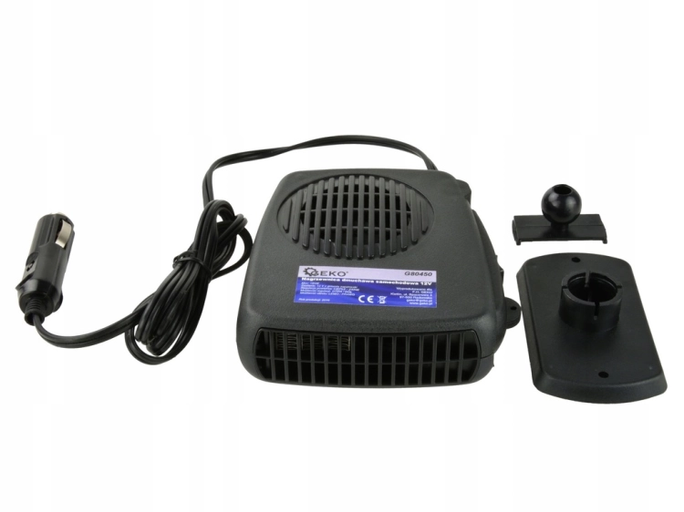 GEKO EFEKTYWNA NAGRZEWNICA SAMOCHODOWA GRZEJNIK FARELKA 150W 12V G80450