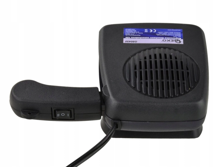 GEKO EFEKTYWNA NAGRZEWNICA SAMOCHODOWA GRZEJNIK FARELKA 150W 12V G80450