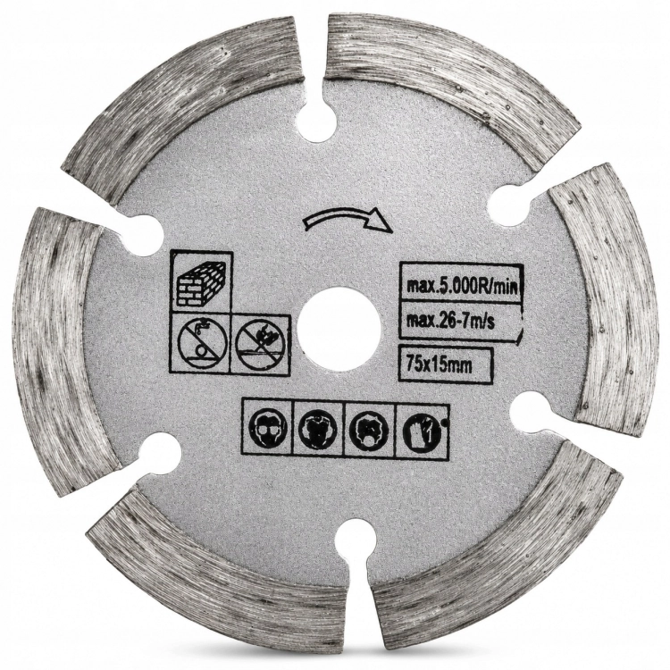 ZESTAW TARCZE DO SZLIFIERKI 75 MM CIĘCIA METALU DREWNA BETONU LISTKOWA 75MM