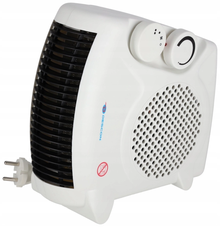 TERMOWENTYLATOR GRZEJNIK FARELKA 2000W TERMOSTAT PIONOWY POZIOMY KOMPAKTOWY