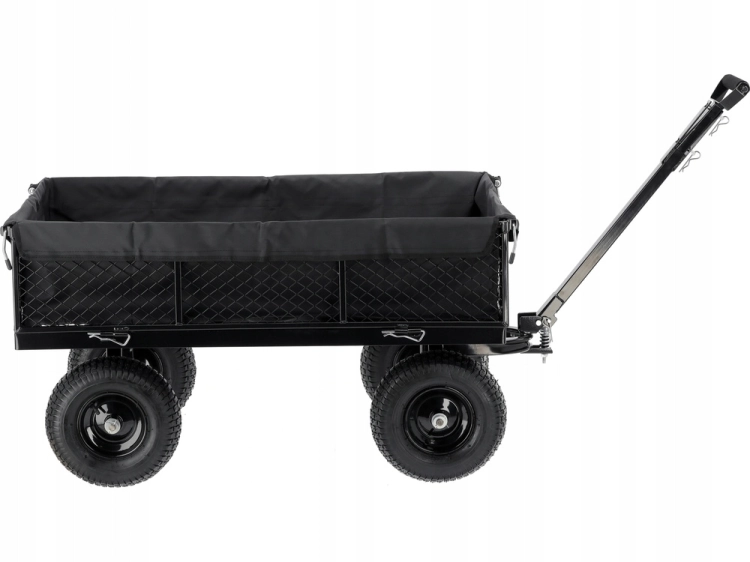 YATO WÓZEK OGRODOW XL 450KG PRZYCZEPKA Z POKROWCEM POMPOWANE KOŁA 13'' 86970