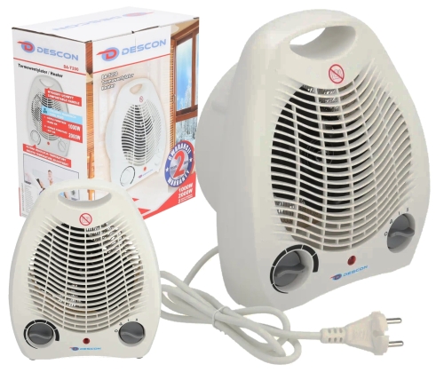 TERMOWENTYLATOR GRZEJNIK ELEKTRYCZNY FARELKA 2000W TERMOSTAT 3 TRYBY NAWIEW