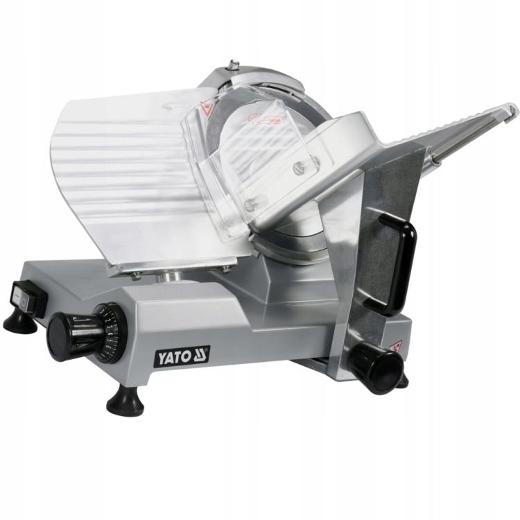 YATO KRAJALNICA DO WĘDLIN PÓŁAUTOMATYCZNA 220 MM Z OSTRZAŁKĄ YG-03110