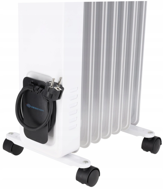 GRZEJNIK ELEKTRYCZNY OLEJOWY TERMOSTAT 1500W 7 ŻEBER ENERGOOSZCZĘDNY MOCNY