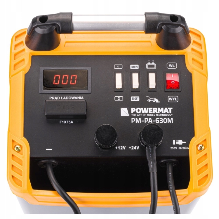 PROSTOWNIK AKUMULATOROWY Z ROZRUCHEM 600A 12/24V DO BUSA TIRA CIĄGNIKA LCD