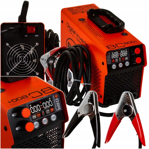 PROSTOWNIK Z ROZRUCHEM SAMOCHODOWY INWERTEROWY 600A BJC 12/24V 50-800AH PRO