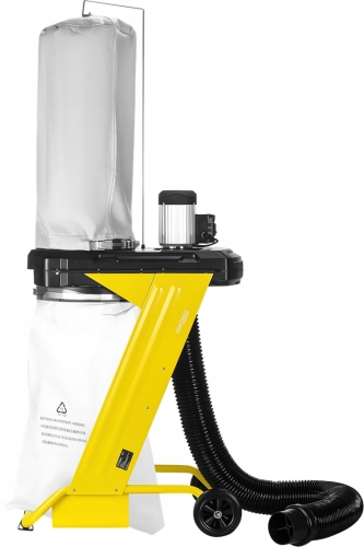 ODCIĄG POCHŁANIACZ DO TROCIN WIÓRÓW PYŁU 600W 75L 100MM MOBILNY PRZENOŚNY