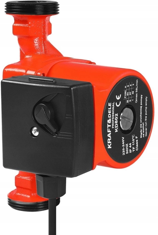 KRAFTDELE POMPA OBIEGOWA 25-6/180 DO 6M 58LMIN 230V ZŁĄCZKI USZCZELKI KD802
