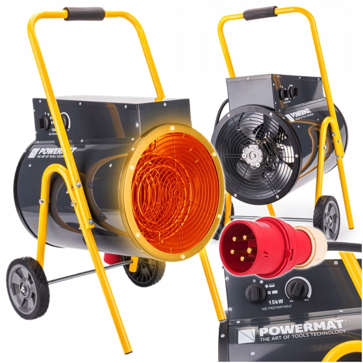 NAGRZEWNICA ELEKTRYCZNA DMUCHAWA FARELKA 15KW 400V POWERMAT PM-NAG-15EN