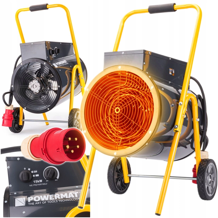 NAGRZEWNICA ELEKTRYCZNA DMUCHAWA FARELKA 15KW 400V POWERMAT PM-NAG-15EN