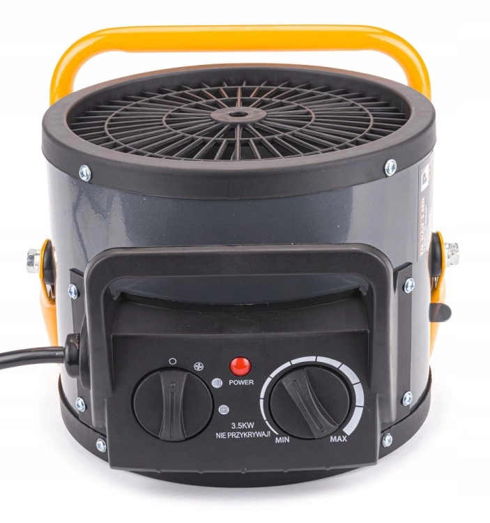 NAGRZEWNICA ELEKTRYCZNA 3,5KW Z TERMOSTATEM FARELKA DMUCHAWA GRZEJNIK MOCNA