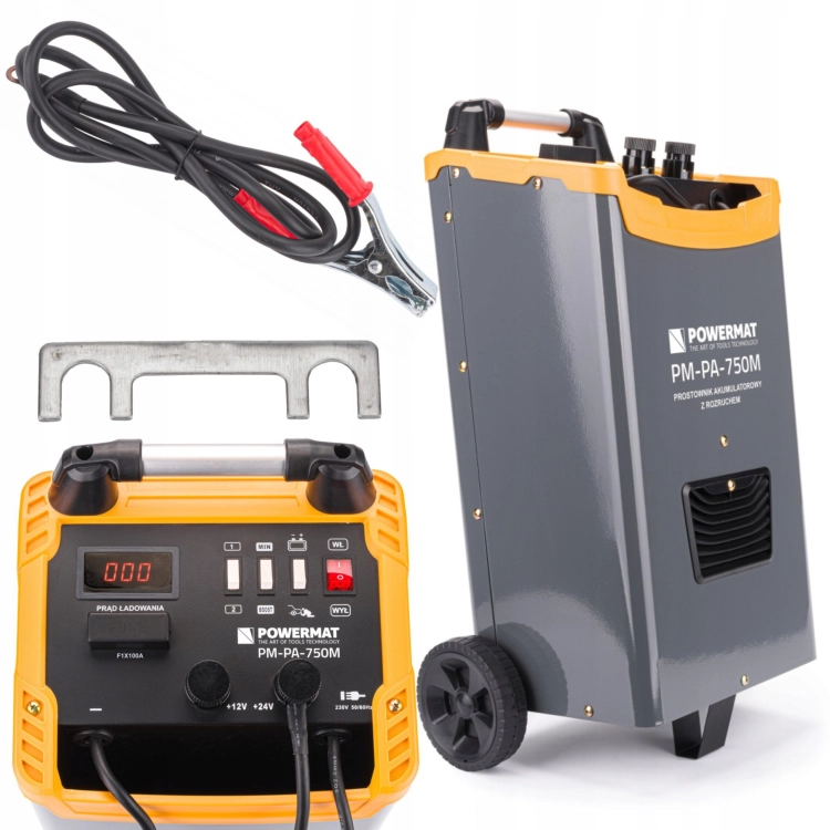 PROSTOWNIK AKUMULATOROWY Z ROZRUCHEM 700A 12/24V DO BUSA TIRA CIĄGNIKA LCD