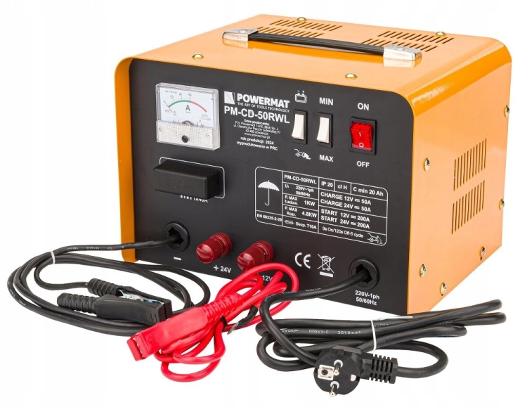 PROSTOWNIK AKUMULATOROWY 12/24V Z ROZRUCHEM 50RWLROZRUCH 200A PM-CD-50RWL