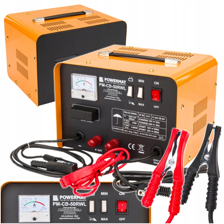 PROSTOWNIK AKUMULATOROWY 12/24V Z ROZRUCHEM 50RWLROZRUCH 200A PM-CD-50RWL