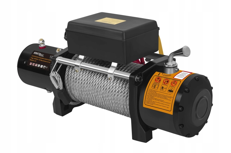ELEKTRYCZNA WCIĄGARKA WYCIĄGARKA SAMOCHODOWA 4500W 3629KG 12V HAK LINA STAL