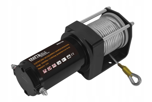 ELEKTRYCZNA WCIĄGARKA WYCIĄGARKA SAMOCHODOWA 1500W 1361KG 12V HAK LINA STAL