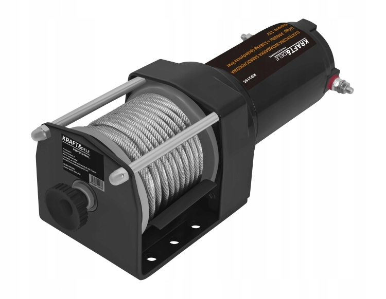 ELEKTRYCZNA WCIĄGARKA WYCIĄGARKA SAMOCHODOWA 1500W 1361KG 12V HAK LINA STAL