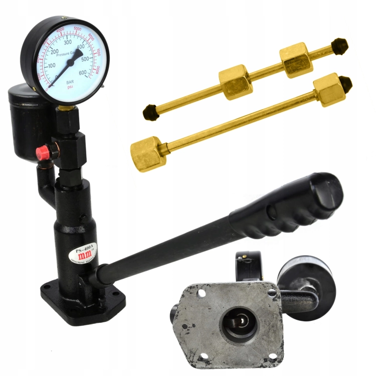 PRÓBNIK WTRYSKIWACZY MIERNIK TESTER DYSZ 600 BAR DIESEL MANOMETR ADAPTER