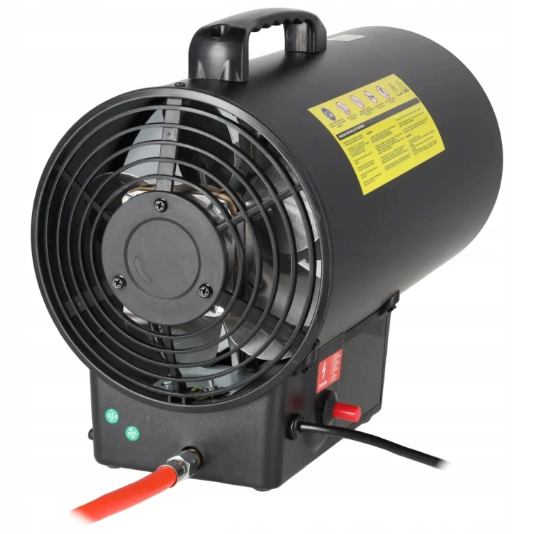 Nagrzewnica gazowa 27 kW na butlę DEDRA reduktor + wąż + termostat duża moc