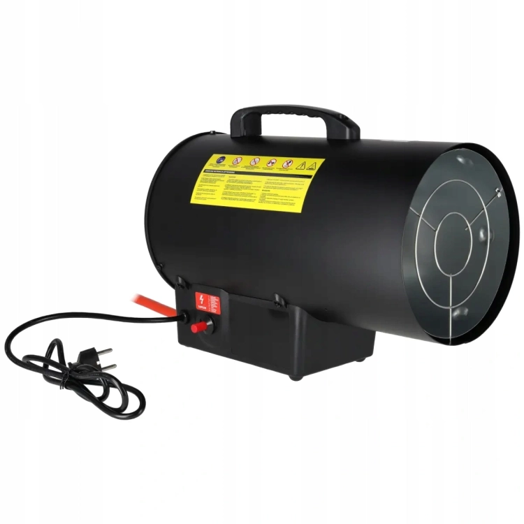Nagrzewnica gazowa 27 kW na butlę DEDRA reduktor + wąż + termostat duża moc