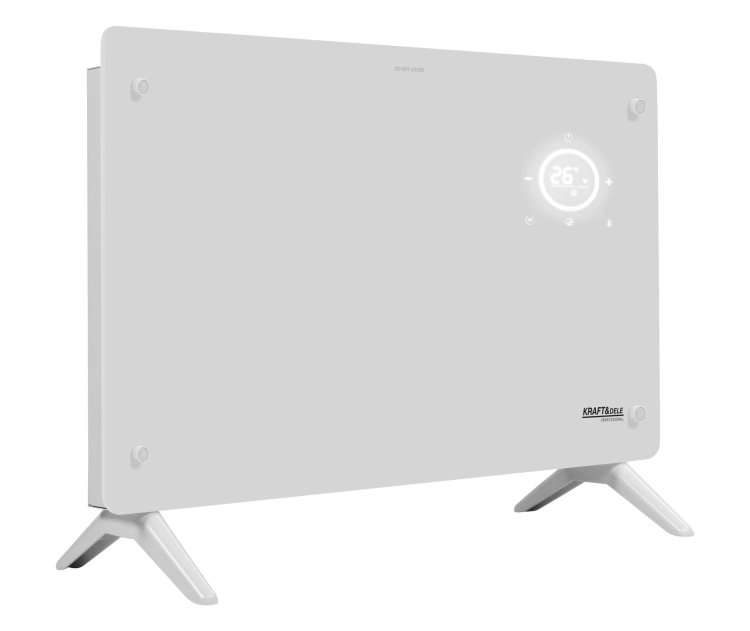 ELEKTRYCZNY GRZEJNIK KONWEKTOROWY 2400W WI-FI 15-50°C TRYB ECO ANTI-FROST