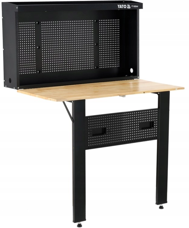 STÓŁ ROBOCZY WARSZTATOWY GARAŻOWY SKŁADANY BLAT 120CM x 60CM UDŹWIG 135 KG