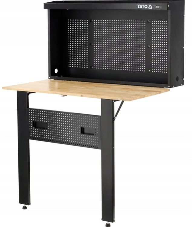 STÓŁ ROBOCZY WARSZTATOWY GARAŻOWY SKŁADANY BLAT 120CM x 60CM UDŹWIG 135 KG