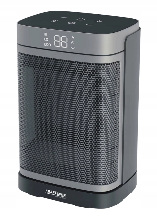 TERMOWENTYLATOR GRZEJNIK ELEKTRYCZNY 1000W/1500W WYŚWIETLACZ LED REGULACJA