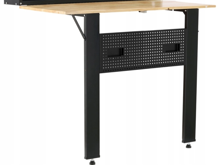 STÓŁ ROBOCZY WARSZTATOWY GARAŻOWY SKŁADANY BLAT 120CM x 60CM UDŹWIG 135 KG