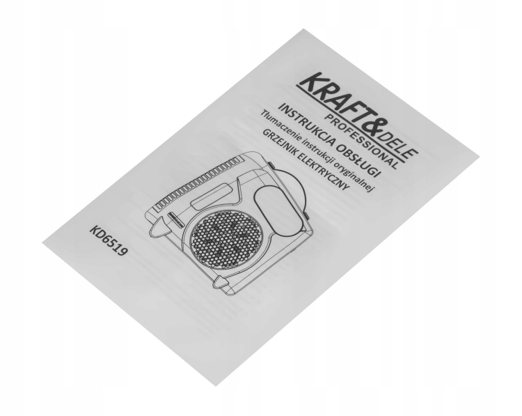 TERMOWENTYLATOR GRZEJNIK ELEKTRYCZNY 2000W PRZENOŚNY TRYB FAN +PILOT KD6519