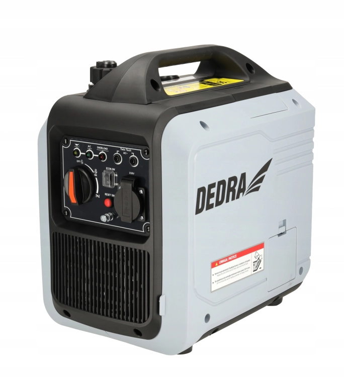 AGREGAT PRĄDOTWÓRCZY INWERTOROWY CICHY GENERATOR PRĄDU 2KW 79CM3 DEDRA