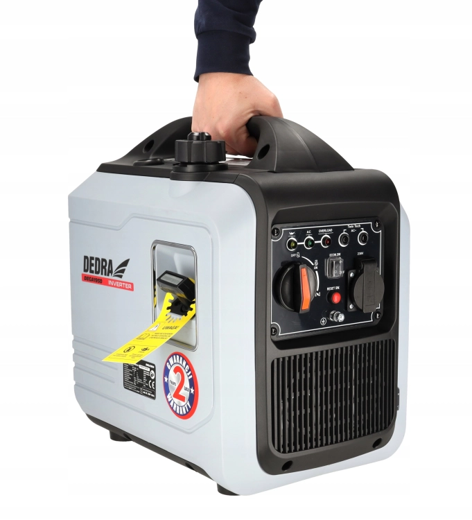 AGREGAT PRĄDOTWÓRCZY INWERTOROWY CICHY GENERATOR PRĄDU 2KW 79CM3 DEDRA