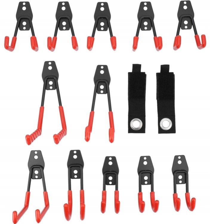 YATO ZESTAW HAKÓW GARAŻOWYCH 14 SZTUK Z POWŁKOKĄ OCHRONNĄ PVC YT-51520