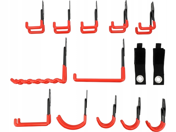 YATO ZESTAW HAKÓW GARAŻOWYCH 14 SZTUK Z POWŁKOKĄ OCHRONNĄ PVC YT-51520