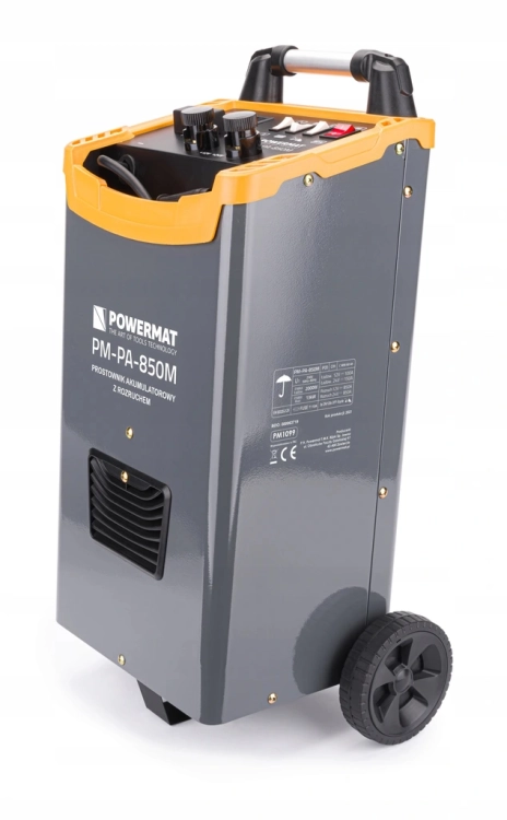 PROSTOWNIK SAMOCHODOWY Z ROZRUCHEM AKUMULATOROWY 850A 12/24V ROZRUCH MOCNY