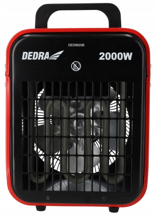 NAGRZEWNICA ELEKTRYCZNA DEDRA FARELKA GRZEJNIK TERMOSTAT 2000W 230V