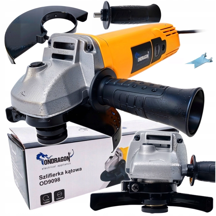 1600W SZLIFIERKA KĄTOWA 125mm KĄTÓWKA MOCNA DIAX ELEKTRYCZNA SIECIOWA MOC