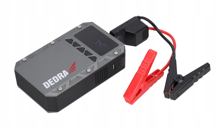 URZĄDZENIE ROZRUCHOWE BOOSTER 12V KOMPRESOR SAMOCHODOWY POWERBANK 12000MAH