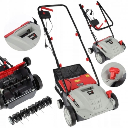 DEDRA WERTYKULATOR AERATOR AREATOR ELEKTRYCZNY TRAWY 1500W 32CM KULTYWATOR