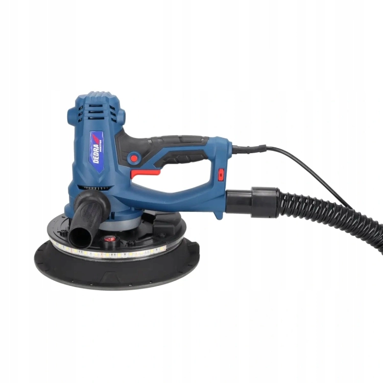 SZLIFIERKA KRÓTKA DO POWIERZCHNI GIPSOWYCH 1200W LED TARCZA 225MM DED7785