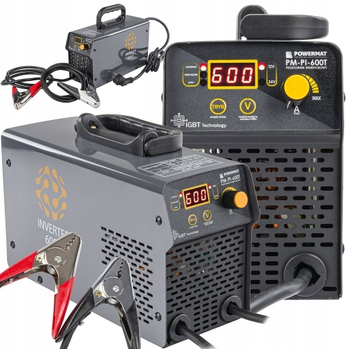 PROSTOWNIK AKUMULATOROWY INWERTOROWY Z ROZRUCHEM 600A 12/24 V ŁADOWARKA 80A